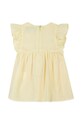 Fete Tartine et Chocolat rochie din bumbac pentru copii TY30071.104 galben