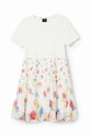 Desigual rochie fete 24SGVK07 alb SS24