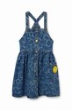 Desigual rochie din denim pentru copii 24SGVD01 albastru SS24