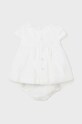 Φόρεμα μωρού Mayoral Newborn 1821.2L.Newborn.PPYH μπεζ SS24
