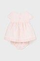 Φόρεμα μωρού Mayoral Newborn 1821.2L.Newborn.PPYH μπεζ SS24