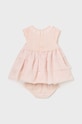 Φόρεμα μωρού Mayoral Newborn 1825.2M.Newborn.PPYH μπεζ SS24
