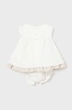 Κοριτσίστικα Φόρεμα με μείγμα από λινό για παιδιά Mayoral Newborn 1828.2N.Newborn.PPYH μπεζ