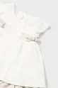 бежевый Детское платье с примесью льна Mayoral Newborn