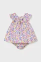 Mayoral Newborn vestito in cotone neonata multicolore