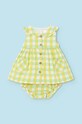 Дитяча бавовняна сукня Mayoral Newborn короткий жовтий 1835.2S.Newborn.PPYH