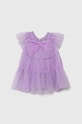 Дитяча сукня Pinko Up короткий фіолетовий S4PIBGDR105