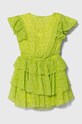 Pinko Up sukienka dziecięca S4PIJGDR089 zielony SS24