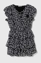 Pinko Up sukienka dziecięca rozkloszowany czarny S4PIJGDR089