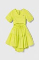 Pinko Up vestito bambina mini verde S4PIJGDR173