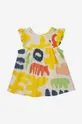 κίτρινο Βρεφικό βαμβακερό φόρεμα Bobo Choses Για κορίτσια