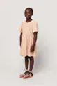pomarańczowy Bobo Choses sukienka bawełniana dziecięca