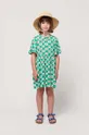 zelena Dječja pamučna haljina Bobo Choses Za djevojčice