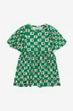 Otroška bombažna obleka Bobo Choses zelena