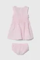 Guess vestito neonato A4GK10.WG5T0.PPYH rosa SS24