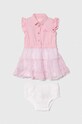Сукня для немовлят Guess короткий рожевий A4GK15.WG5P0.PPYH
