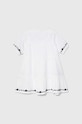 Dětské bavlněné šaty Guess J4GK01.WG5H0.PPYH bílá SS24