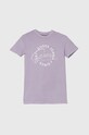 Хлопковое детское платье Guess короткий фиолетовой J4GK33.KA6R4.PPYH