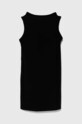 Παιδικό βαμβακερό φόρεμα Guess J4GK35.JA914.PPYH μαύρο SS24