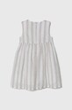 Дитяча сукня з домішкою льону Guess K4GK03.WG600.PPYH бежевий SS24