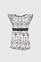Хлопковое детское платье Guess K4GK06.WG5M0.PPYH белый SS24