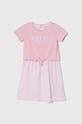 Dívčí šaty Guess nášivka růžová K4GK10.K6YW3.PPYH