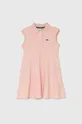 рожевий Дитяча сукня Lacoste Для дівчаток