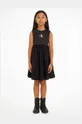 czarny Calvin Klein Jeans sukienka dziecięca Dziewczęcy