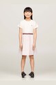 Дитяча бавовняна сукня Tommy Hilfiger короткий рожевий KG0KG07924.128.176.PPYH