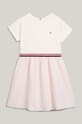 Tommy Hilfiger rochie din bumbac pentru copii KG0KG07924.128.176.PPYH roz SS24