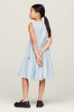 Дитяча бавовняна сукня Tommy Hilfiger KG0KG07929.128.176.PPYH блакитний