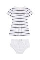 Бебешка рокля Tommy Hilfiger райе сив KN0KN01800.PPYH