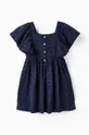 Παιδικό βαμβακερό φόρεμα zippy σκούρο μπλε