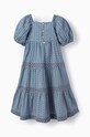 Κοριτσίστικα Παιδικό βαμβακερό φόρεμα zippy 3105948801 μπλε