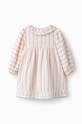 Βρεφικό βαμβακερό φόρεμα zippy 3105967401 μπεζ SS24