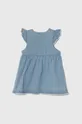 Otroška bombažna obleka zippy modra