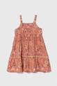 zippy sukienka bawełniana dziecięca 3105980901 pomarańczowy SS24