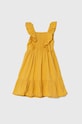 Детское платье с примесью льна zippy 3105982101 жёлтый SS24