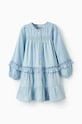 Παιδικό βαμβακερό φόρεμα zippy μακρύ μπλε 3105987901