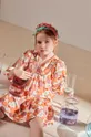 Хлопковое детское платье zippy Для девочек