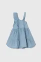 Хлопковое детское платье zippy голубой