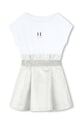 Dievčenské šaty Karl Lagerfeld Z30071.114.150 biela SS24