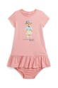 Βρεφικό βαμβακερό φόρεμα Polo Ralph Lauren στάμπα ροζ 310941153001