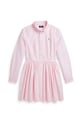 Dječja pamučna haljina Polo Ralph Lauren pamuk roza 313934179001