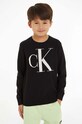 Calvin Klein Jeans sweter bawełniany dziecięcy pozostałe czarny IB0IB01961.116.PPYH
