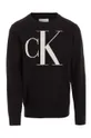 Detský bavlnený sveter Calvin Klein Jeans čierna