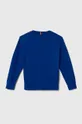 Дитячий бавовняний светр Tommy Hilfiger блакитний