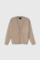 Emporio Armani cardigan copii imprimeu maro 3D4M52.4MHUZ