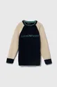 тёмно-синий Детский хлопковый свитер Emporio Armani Для мальчиков