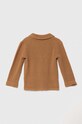 United Colors of Benetton kardigan z domieszką lnu 1NGJA6005.W.Seasonal brązowy SS24